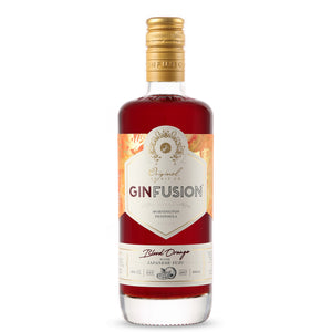 A bottle of GinFusion Blood Orange with Japanese Yuzu