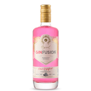 A bottle of GinFusion Pink Grapefruit with Pomegranate