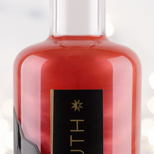 Close up of  Raspberry & Pear 60º South Glitter Gin