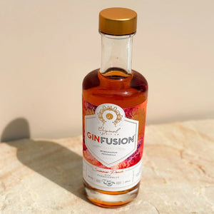 Mini 200ml bottle of GinFusion - Summer Peach with Passionfruit.