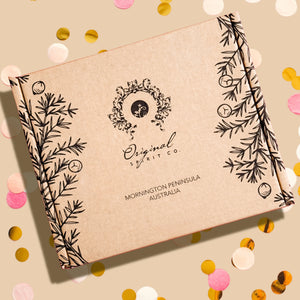 Close up of our Original Spirit Co Gift Box